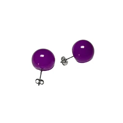 Studio Syg Women's Pink / Purple Neon Purple Earrings