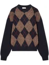 Studio Tomboy Argyle Intarsia Knit Sweater In 蓝色