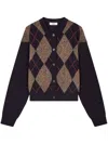 Studio Tomboy Argyle-pattern Cardigan In 蓝色