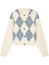 Studio Tomboy Argyle-pattern Cardigan In Neutrals