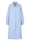 Studio Tomboy Balmacaan Single-breasted Coat In Blue