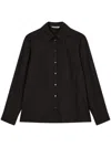 Studio Tomboy Basic Cotton Shirt In Black