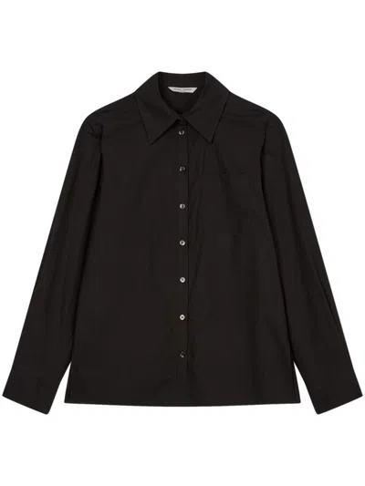 Studio Tomboy Basic Cotton Shirt In Black