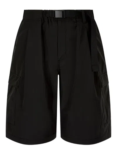 Studio Tomboy Belted Cargo Shorts In Black