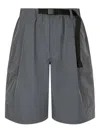 Studio Tomboy Cargo-shorts Mit Gürtel In Gray