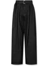 Studio Tomboy Belted Jeans In Black