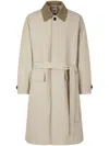 Studio Tomboy Belted Trench Coat In Brown