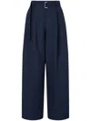 Studio Tomboy Belted Trousers In Blue