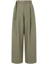 Studio Tomboy Belted Trousers In Green