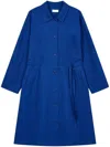 Studio Tomboy Belted-waist Dress In Blue