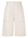Studio Tomboy Bermuda Shorts In Neutral