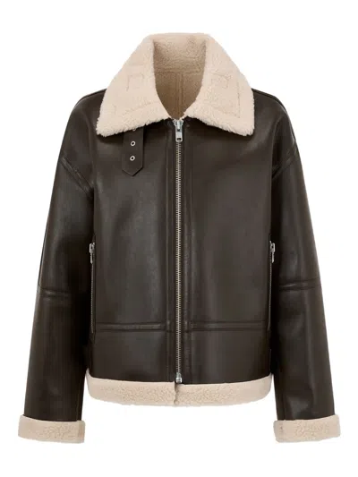 Studio Tomboy Buckle Jacket In Brown