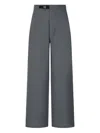Studio Tomboy Buckle Wide Trousers In Gray