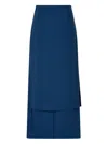 Studio Tomboy Buckle Wrap Long Skirt In Multi