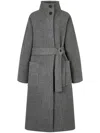 Studio Tomboy Button-down Coat In Grey
