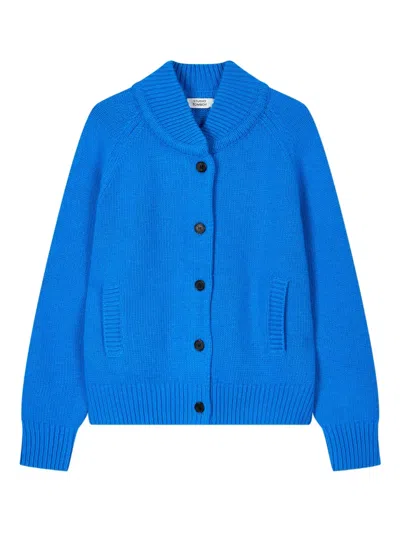 Studio Tomboy Button-fastening Cardigan In Blue