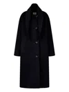 Studio Tomboy Button-fastening Coat In Blue