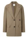 Studio Tomboy Button-fastening Jacket In Brown