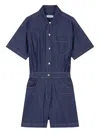 Studio Tomboy Button-fastening Jumpsuit In Blue