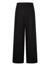 Studio Tomboy Button Fastening Pleated Trousers In Black