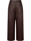 Studio Tomboy Button-fastening Trousers In Brown