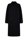 Studio Tomboy Button-fastening Wool Coat In Black