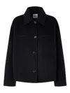 Studio Tomboy Button-front Jacket In Black