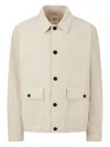 Studio Tomboy Button-front Utility Jacket In Neutrals