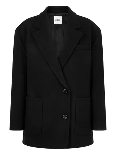 Studio Tomboy Maxi Overfit Coat In Black