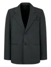 Studio Tomboy Buttoned Tailored Jacket In Gray