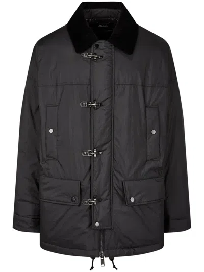 Studio Tomboy Carabiner Mid-length Down Coat In Black