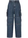 Studio Tomboy Cargo Jeans In Blue