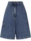 Studio Tomboy Cargo Shorts In Blue
