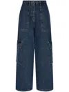 Studio Tomboy Cargo-style Jeans In Blue