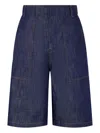 Studio Tomboy Carpenter Half Denim Shorts