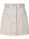 Studio Tomboy Carpenter Mini Skirt In Neutrals