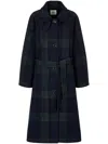 Studio Tomboy Check-pattern Coat In Green