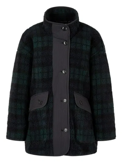 Studio Tomboy Check-pattern Jacket In Green