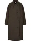 Studio Tomboy Checked Coat In Brown