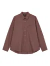 Studio Tomboy Checked Cotton Shirt In Brown