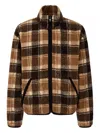 Studio Tomboy Checked-pattern Jacket In Brown