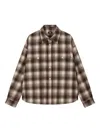 Studio Tomboy Checked-pattern Shirt In Brown