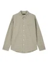Studio Tomboy Checked Shirt In Green