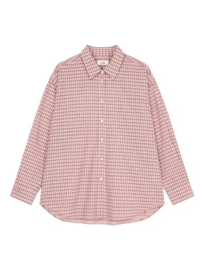 Studio Tomboy Checked Shirt In Pink