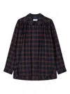 Studio Tomboy Checkered-pattern Blouse In Black