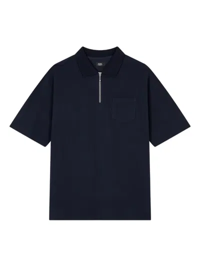 Studio Tomboy Chest-pocket Polo Shirt In Blue