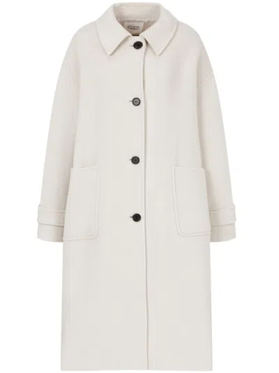 Studio Tomboy Classic Collar Coat In Neutrals