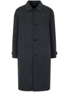 Studio Tomboy Classic-collar Single-breasted Coat In Grey