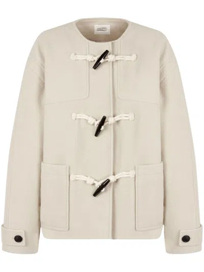 Studio Tomboy Collarless Jacket In Neutrals