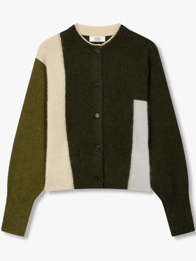 STUDIO TOMBOY COLOUR-BLOCK CARDIGAN